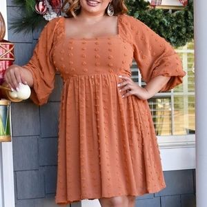 Orangey/rust dress by Perfectly Priscilla. Never worn.